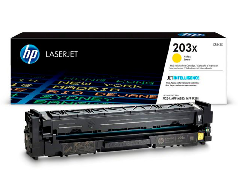 TONER HP LASERJET 203X M254DW / 280NW / 281FDW AMARELO 2500 PAGINAS