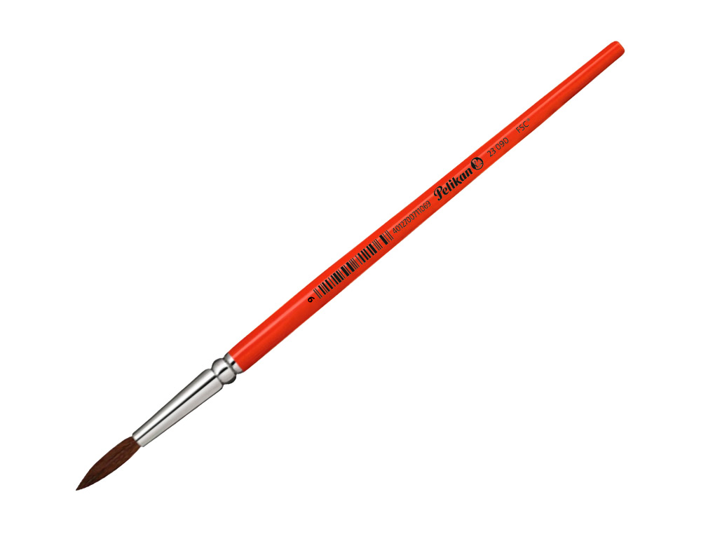 PINCEIS AGUARELA PELIKAN SERIE 23 N 9 VIROLA ALUMINIO