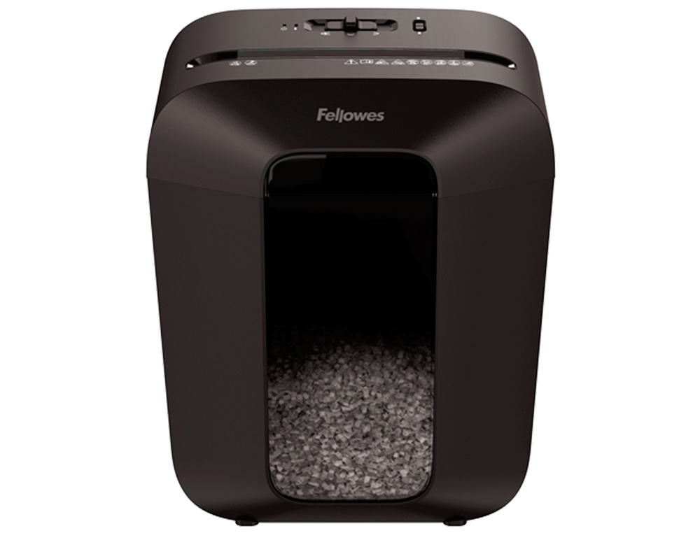 DESTRUIDORA DE DOCUMENTOS FELLOWES LX-41 CAPACIDADE 8F SEGURANCA P4 DESTROI AGRAFES CLIPS E CARTOES CESTO 17L