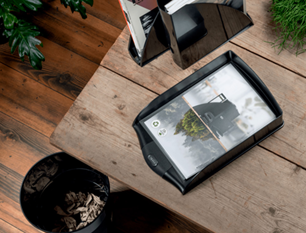 BANDEJA DE MESA LEITZ RECYCLE VERTICAL COR PRETO