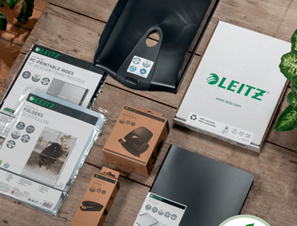 PASTA LEITZ RECYCLE ELASTICOS TRES ABAS DIN A4 POLIPROPILENO PRETO