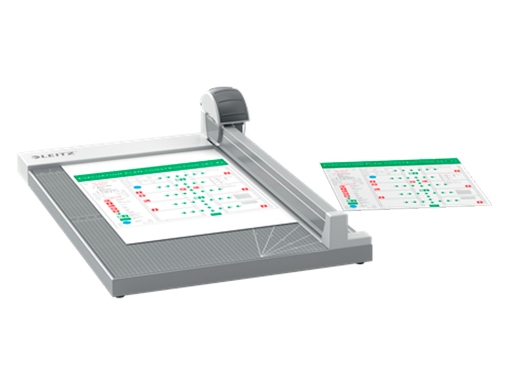 CISALHA ROTATIVA LEITZ PRECISION OFFICE A4+ BASE MADEIRA PLASTIFICADA COMPRIMENTO CORTE 381 MM CAPAC. DE CORTE 15 F