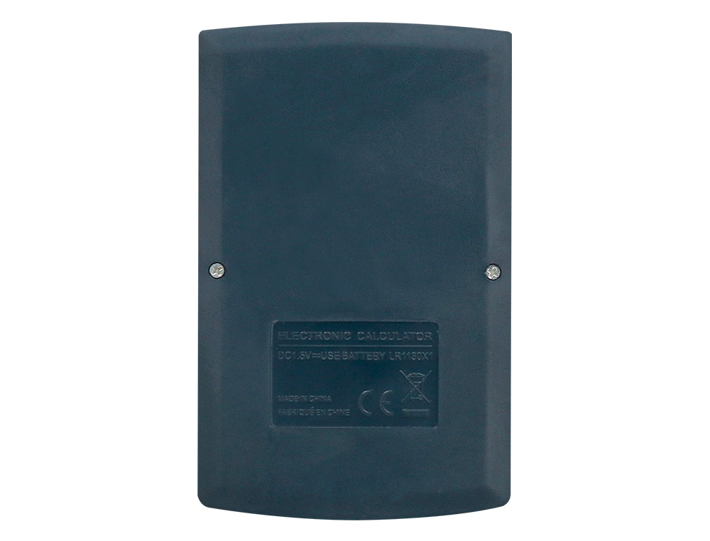 CALCULADORA LIDERPAPEL DE BOLSO XF06 8 DIGITOS SOLAR E PILHAS COR AZUL 98X62X8 MM