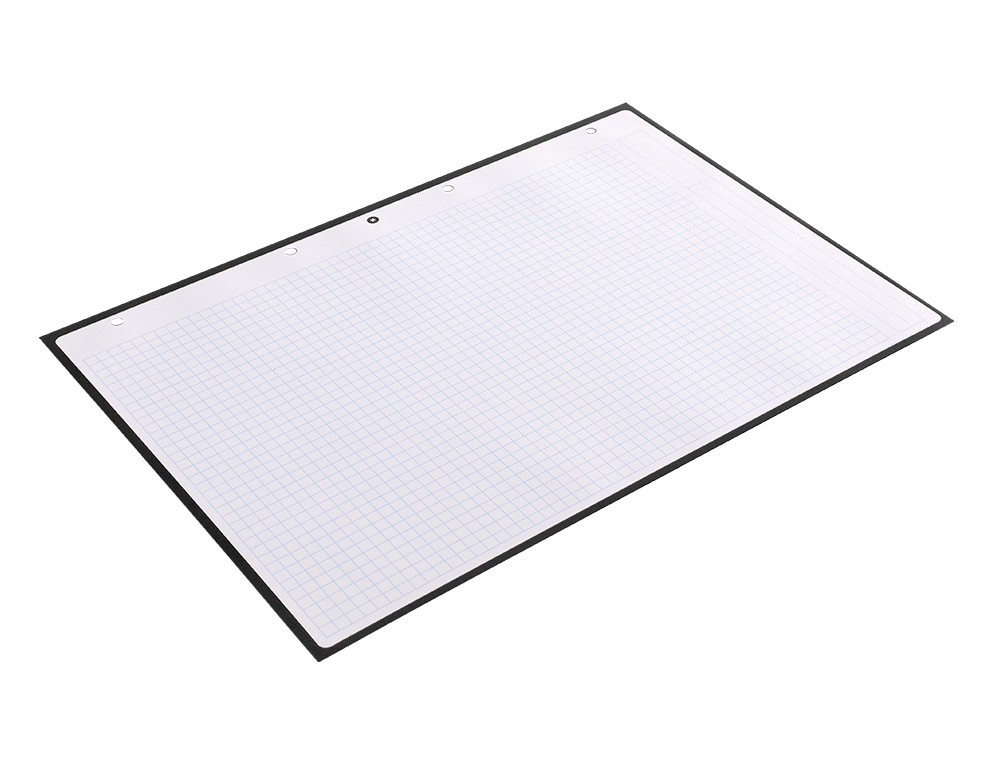 RECARGA COLADA ANTARTIK QUADRICULA DE 5MM DIN A4 100 F 90 GR 4 FUROS 1 BANDA MOLDURA COR PRETO
