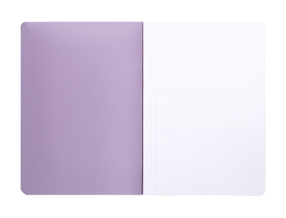 CADERNO AGRAFADO LIDERPAPEL 360 CAPA DE PLASTICO DIN A5 48 F 90 GR 5 MM DUPLA MARGEM CORES PASTEL SORTIDAS