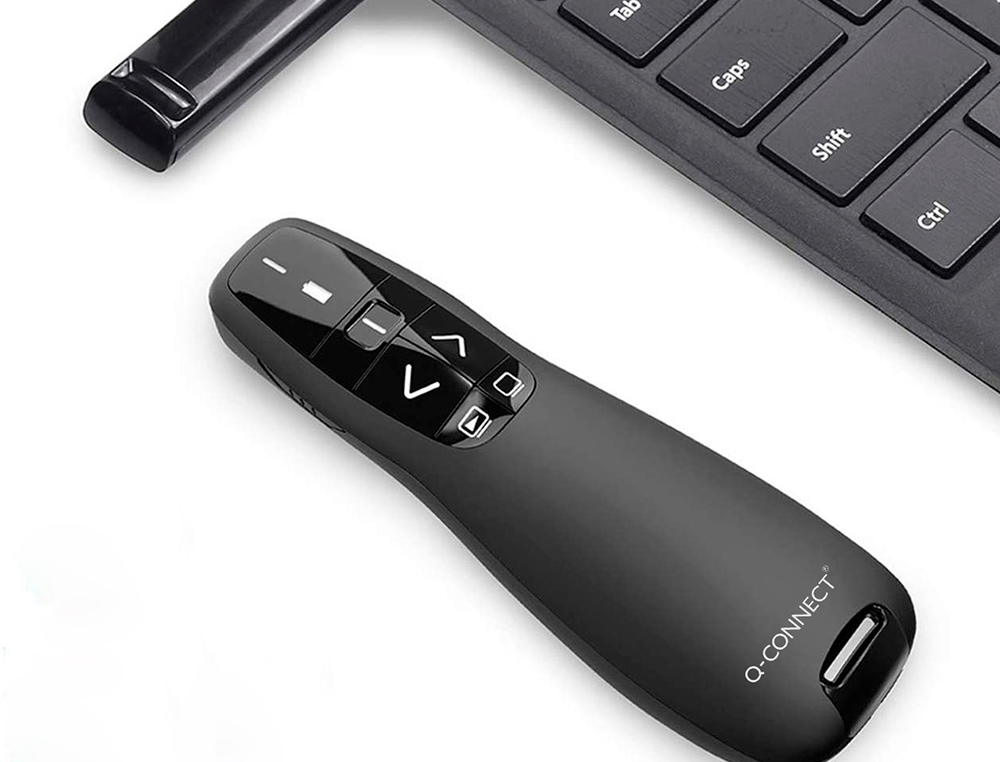 PONTEIRO LASER Q-CONNECT PARA APRESENTACOES 5 BOTOES ALCANCE 20 MT MICRO USB