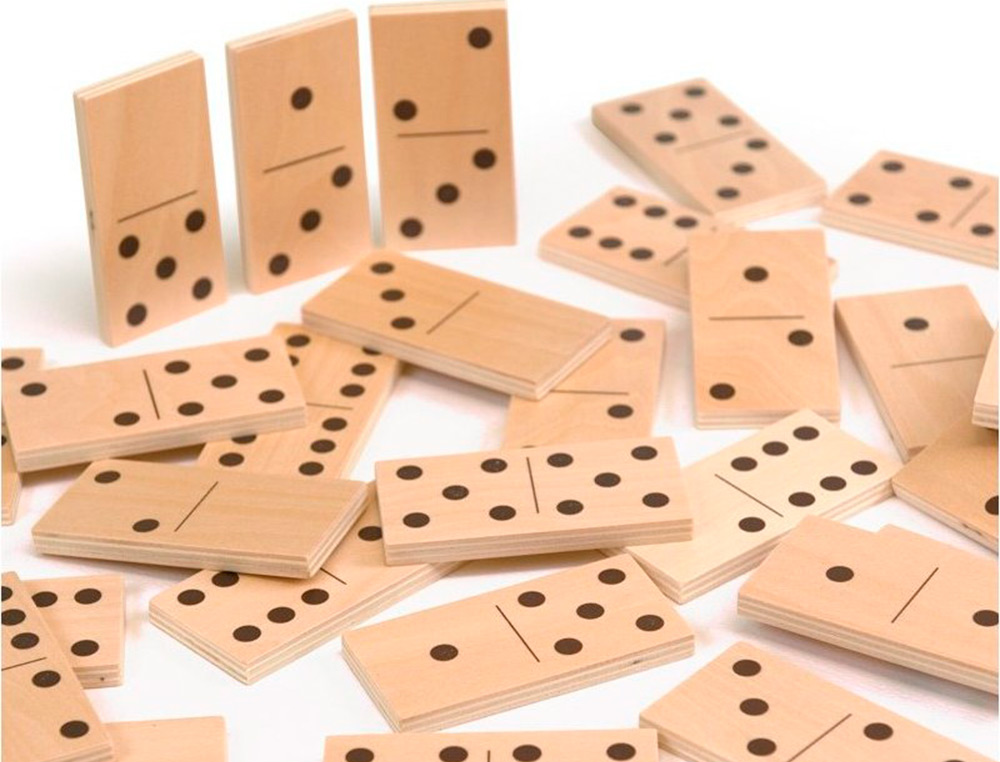 PUZZLE ANDREUTOYS DOMINO ANIMAIS MADEIRA 28 PECAS