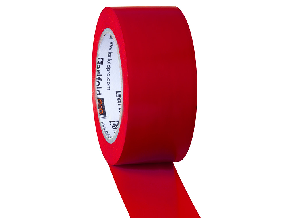 FITA ADESIVA TARIFOLD PARA MARCACAO E SINALIZACAO DE CHAO 33 MT X 50 MM COR VERMELHO