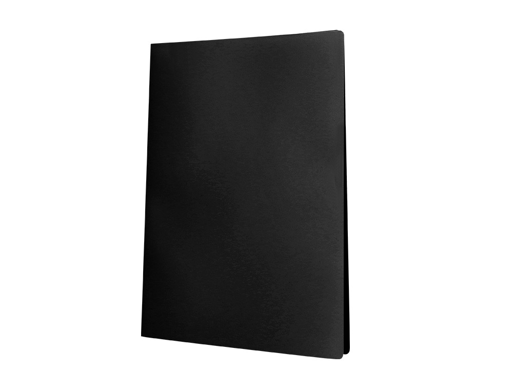 CAPA CATALOGO LIDERPAPEL 40 BOLSAS POLIPROPILENO DIN A3 PRETO OPACO