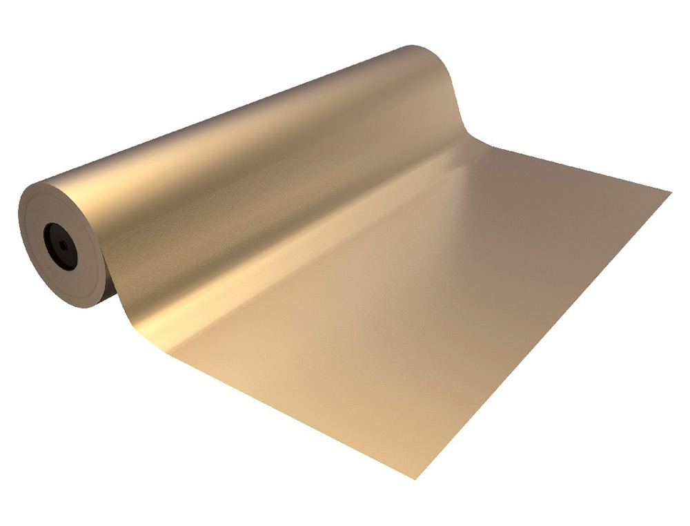PAPEL FANTASIA BASIKA METALIZADO OURO BOBINE LARGURA 31 CM COMPRIMENTO 80 M