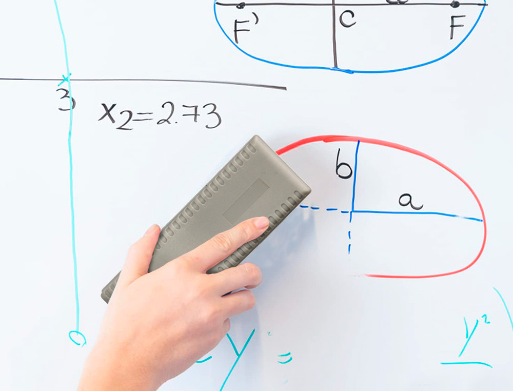APAGADOR Q-CONNECT MAGNETICO PARA QUADRO BRANCO COM RECARGA DE FELTRO SUBSTITUIVEL 15X5,5X4,5 CM COR CINZA