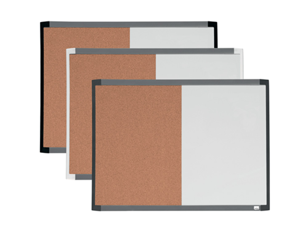 QUADRO BRANCO NOBO MAGNETICO COM TABULEIRO DE CORTICA 58,5X43 CM