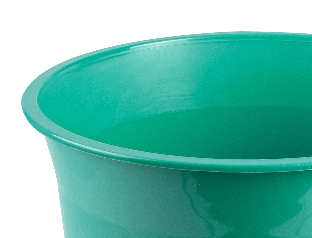CESTO PLASTICO LIDERPAPEL ECOUSE 100% RECICLADO MENTA OPACO 13 LITROS