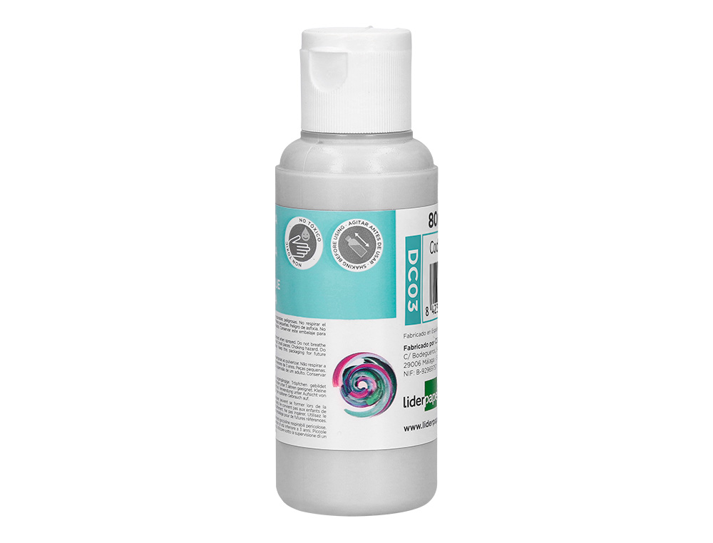 PINTURA ACRILICA LIDERPAPEL FRASCO DE 80 ML BRANCO