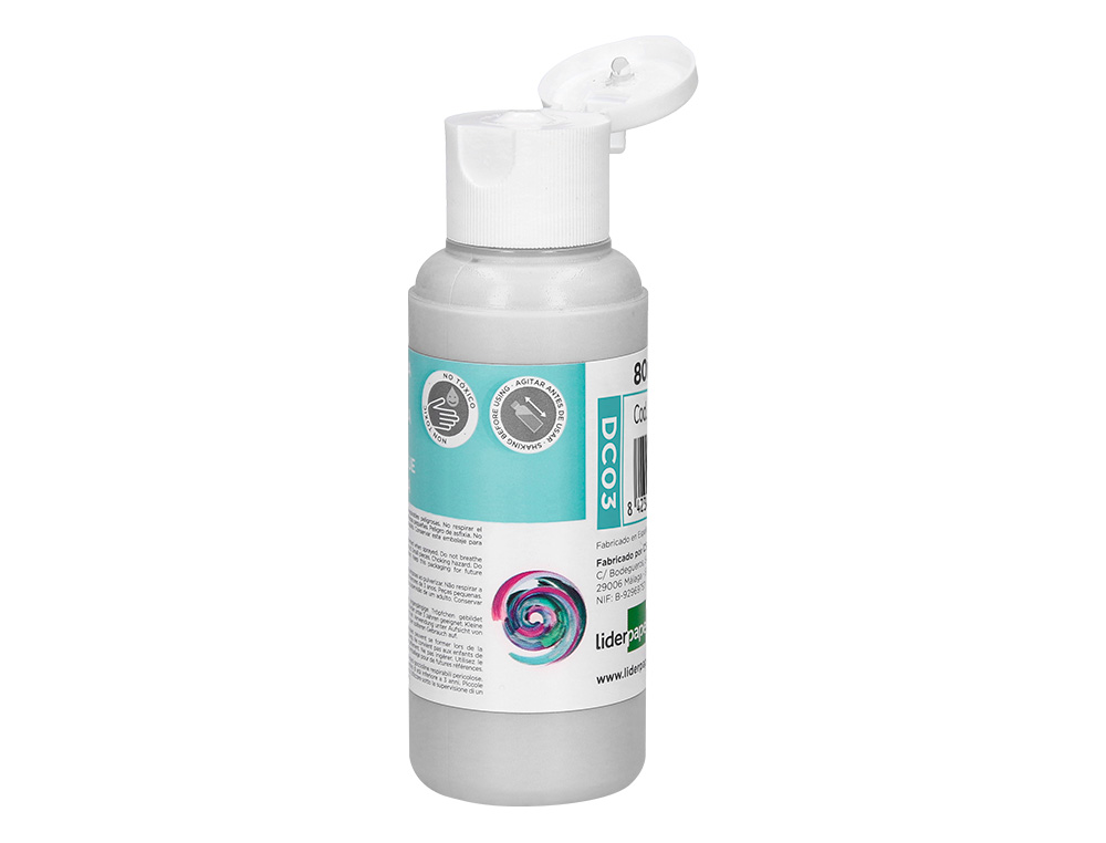 PINTURA ACRILICA LIDERPAPEL FRASCO DE 80 ML BRANCO