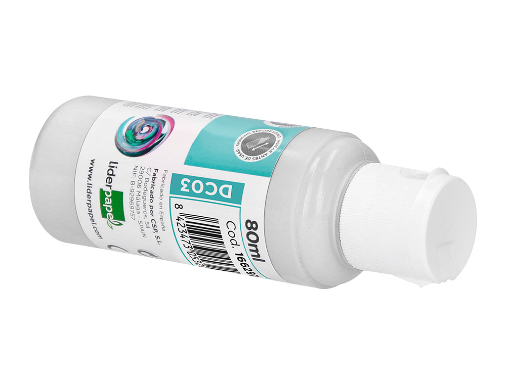 PINTURA ACRILICA LIDERPAPEL FRASCO DE 80 ML BRANCO