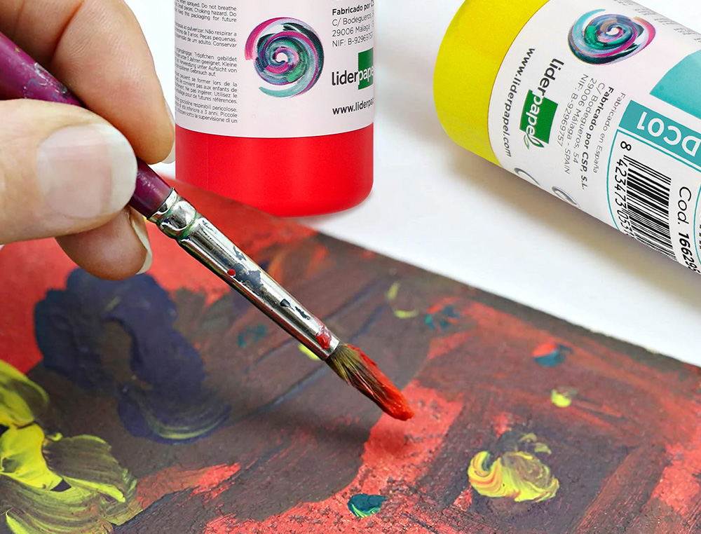 PINTURA ACRILICA LIDERPAPEL FRASCO DE 80 ML BRANCO