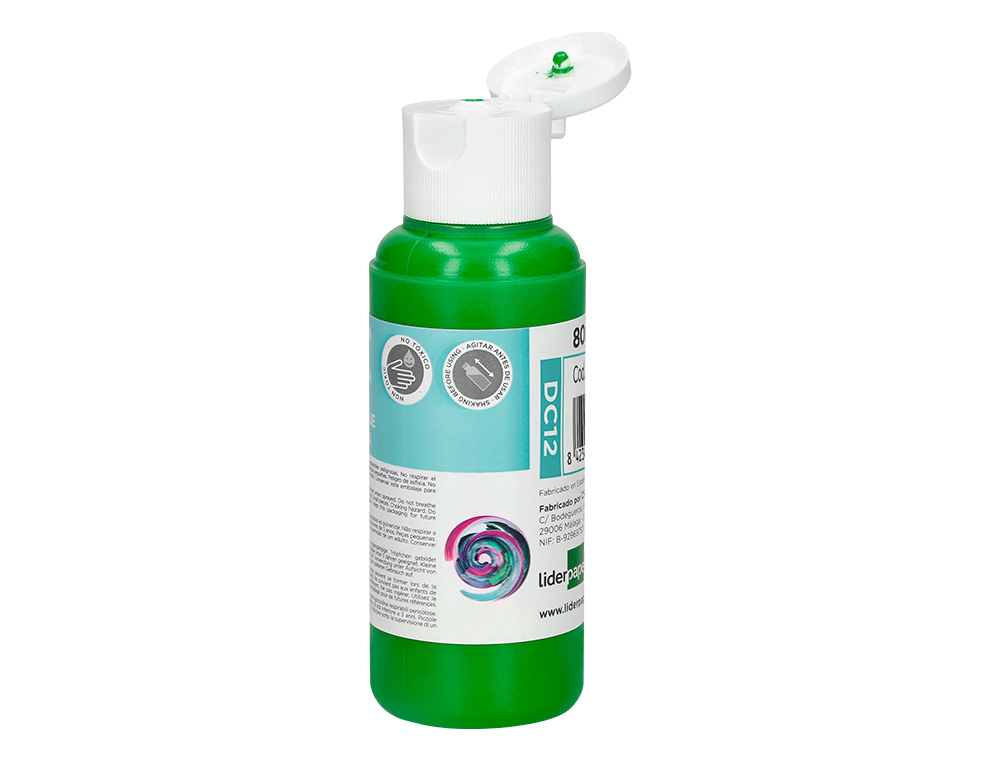 PINTURA ACRILICA LIDERPAPEL FRASCO DE 80 ML VERDE