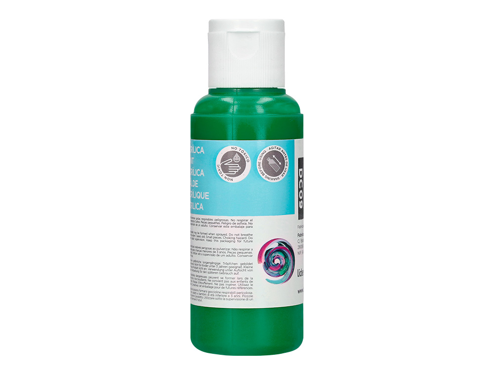 PINTURA ACRILICA LIDERPAPEL FRASCO DE 80 ML VERDE ESCURO