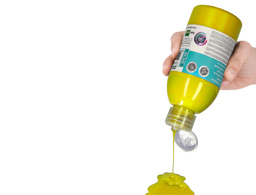 PINTURA ACRILICA LIDERPAPEL FRASCO DE 250 ML AMARELO