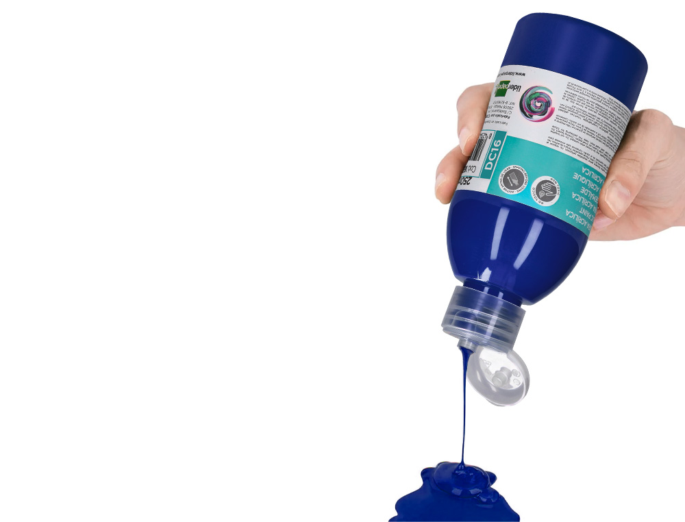 PINTURA ACRILICA LIDERPAPEL FRASCO DE 250 ML AZUL ULTRAMAR