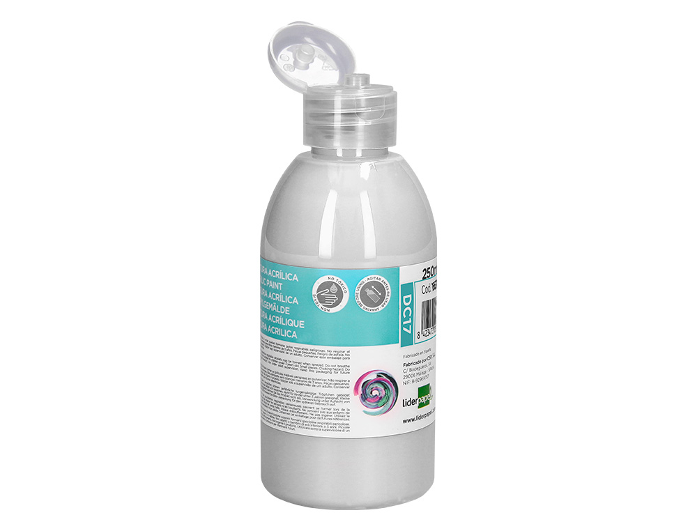 PINTURA ACRILICA LIDERPAPEL FRASCO DE 250 ML BRANCO