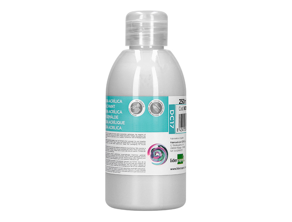 PINTURA ACRILICA LIDERPAPEL FRASCO DE 250 ML BRANCO