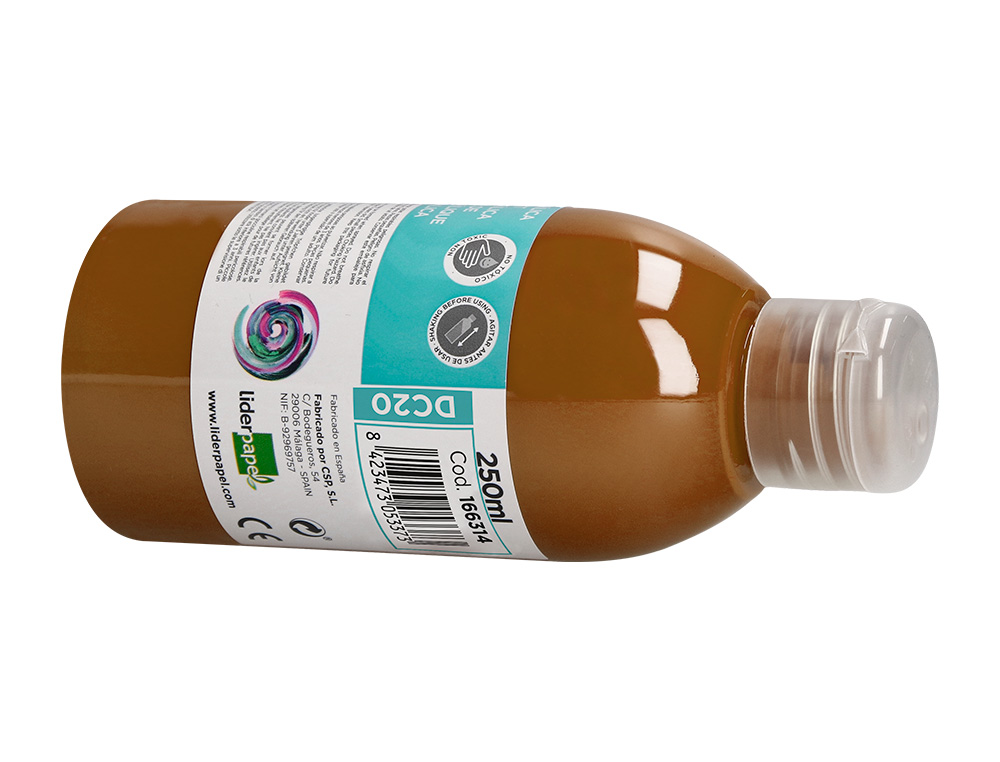 PINTURA ACRILICA LIDERPAPEL FRASCO DE 250 ML CASTANHO