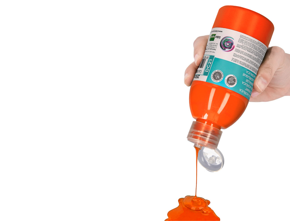 PINTURA ACRILICA LIDERPAPEL FRASCO DE 250 ML LARANJA