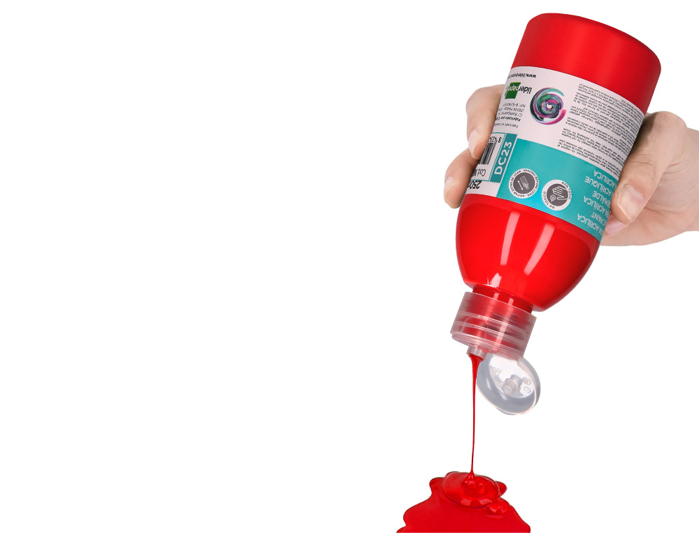 PINTURA ACRILICA LIDERPAPEL FRASCO DE 250 ML VERMELHO