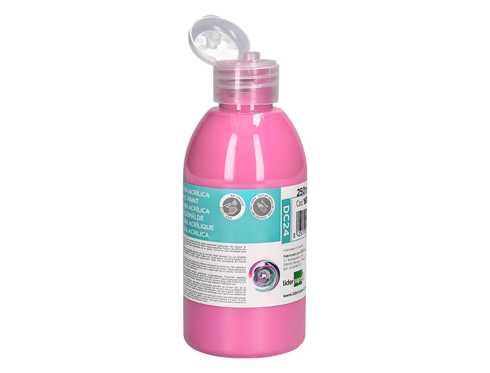 PINTURA ACRILICA LIDERPAPEL FRASCO DE 250 ML ROSA