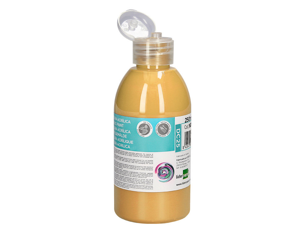 PINTURA ACRILICA LIDERPAPEL FRASCO DE 250 ML BEGE