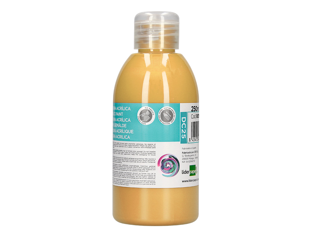 PINTURA ACRILICA LIDERPAPEL FRASCO DE 250 ML BEGE