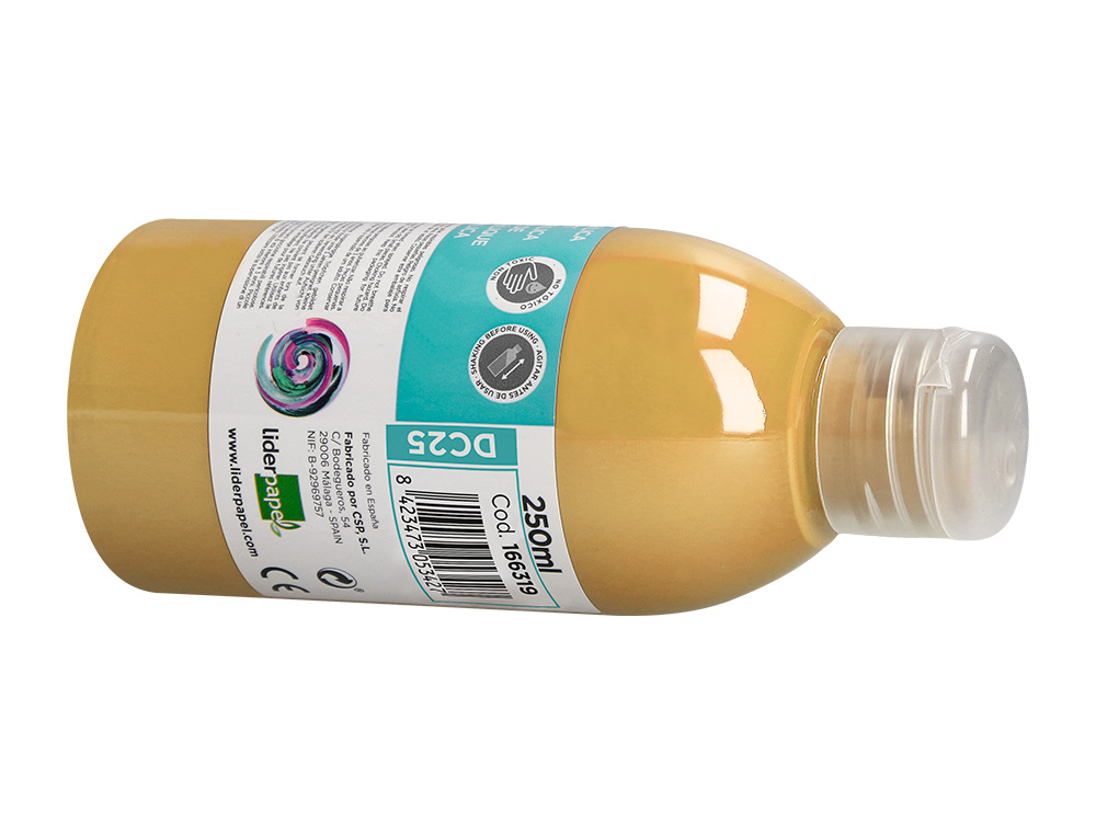 PINTURA ACRILICA LIDERPAPEL FRASCO DE 250 ML BEGE