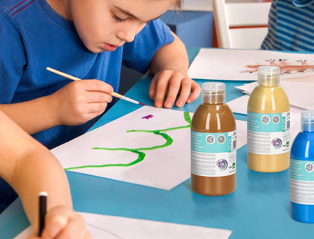PINTURA ACRILICA LIDERPAPEL FRASCO DE 250 ML VERDE