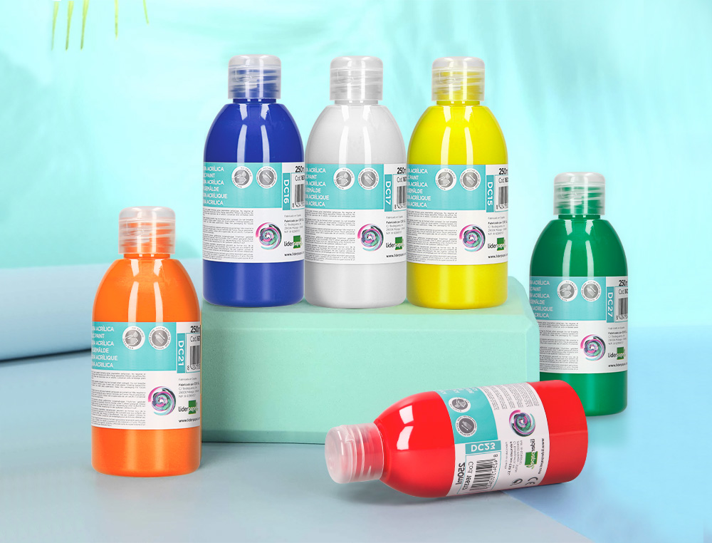PINTURA ACRILICA LIDERPAPEL FRASCO DE 250 ML VERDE