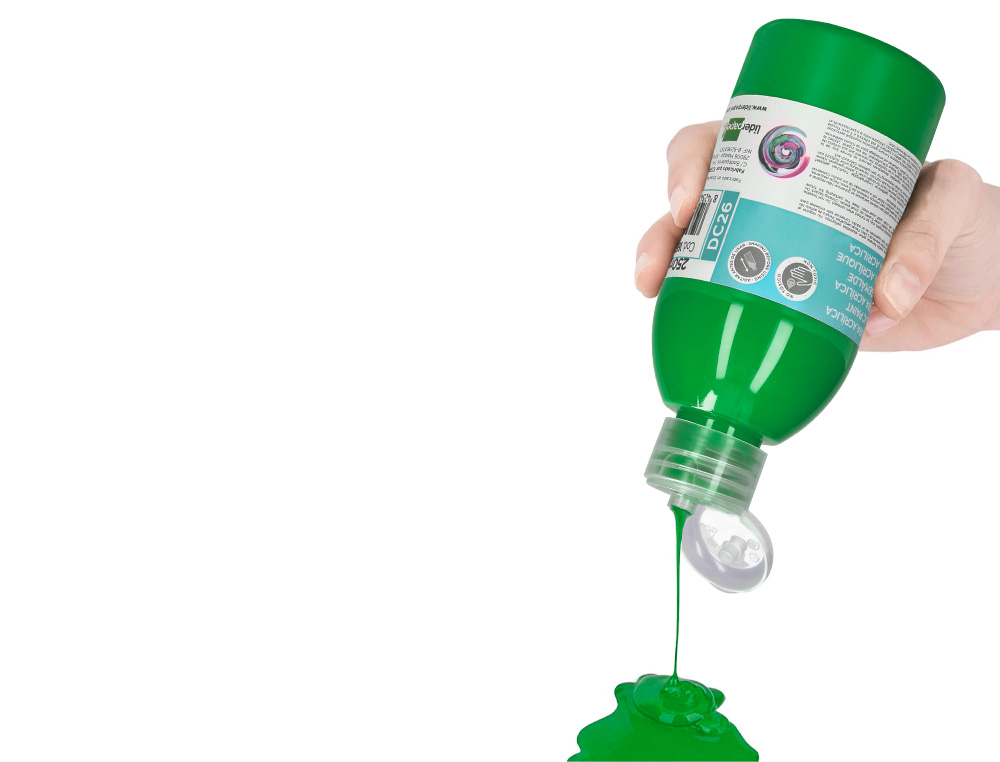 PINTURA ACRILICA LIDERPAPEL FRASCO DE 250 ML VERDE