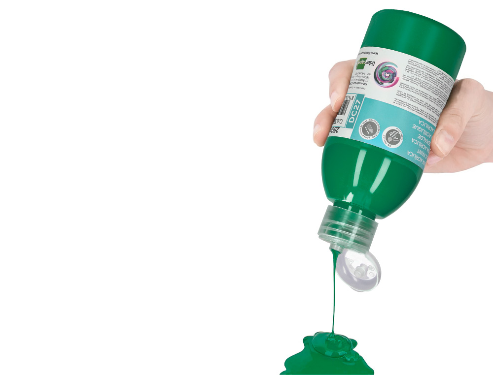PINTURA ACRILICA LIDERPAPEL FRASCO DE 250 ML VERDE ESCURO