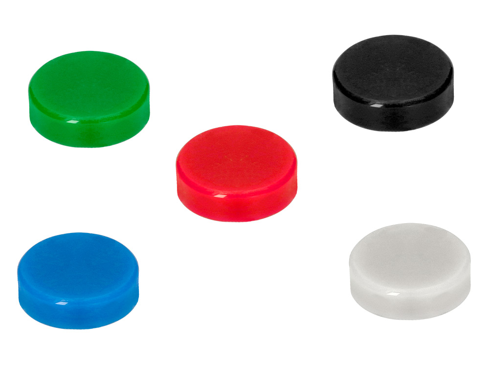 IMAN DE SINALIZACAO LIDERPAPEL ECOUSE PP RECICLADO PARA QUADRO MAGNETICO 35 MM CAIXA DE 10 UNIDADES CORES SORTIDAS