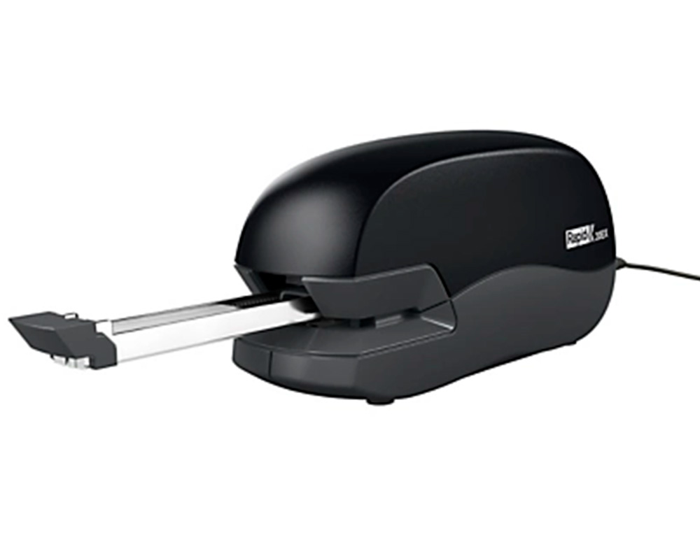 AGRAFADOR RAPID ELETRICO 20EX FIXATIV CAPACIDADE 20 FOLHAS USA AGRAFES 24/6 E 26/6 COR PRETO
