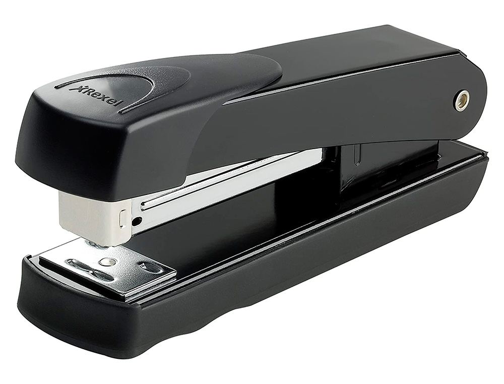 AGRAFADOR REXEL METEOR METALICO CAPACIDADE 20 FOLHAS USA AGRAFES 24/6 E 26/6 COR PRETO
