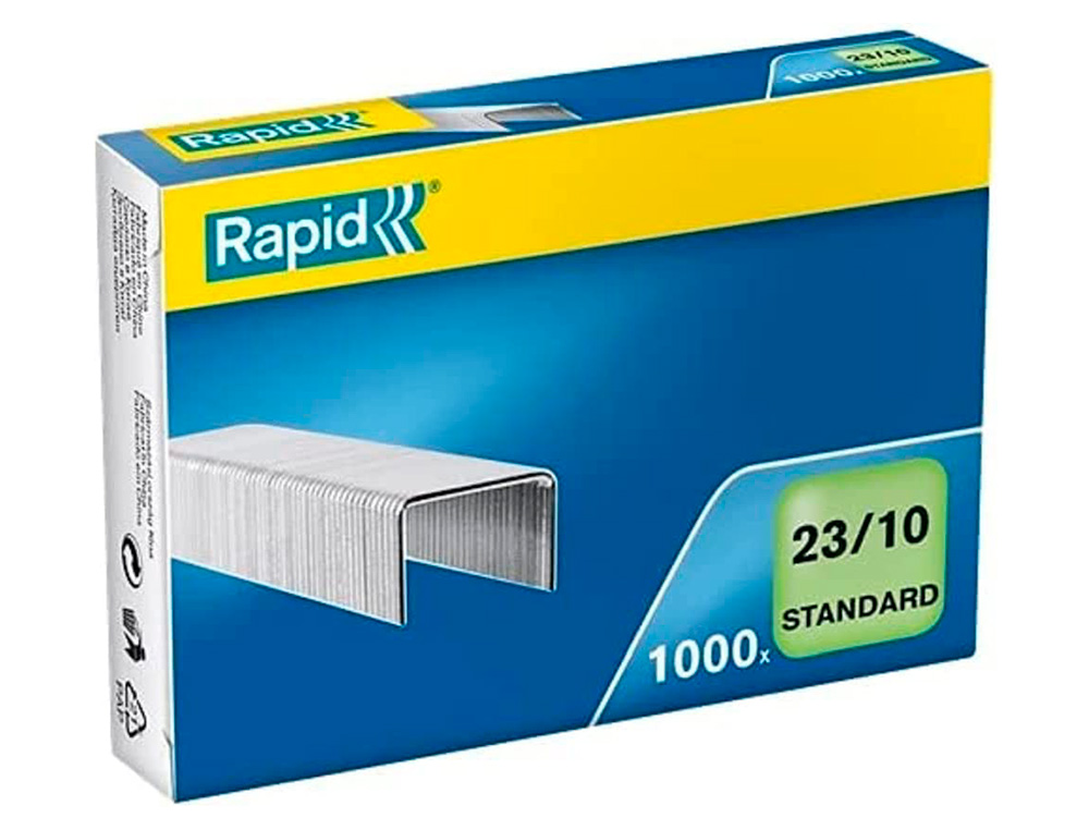 AGRAFES RAPID 23/10 MM GALVANIZADOS CAIXA DE 1000 UNIDADES