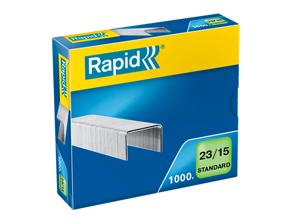 AGRAFES RAPID 23/15 MM GALVANIZADOS CAIXA DE 1000 UNIDADES