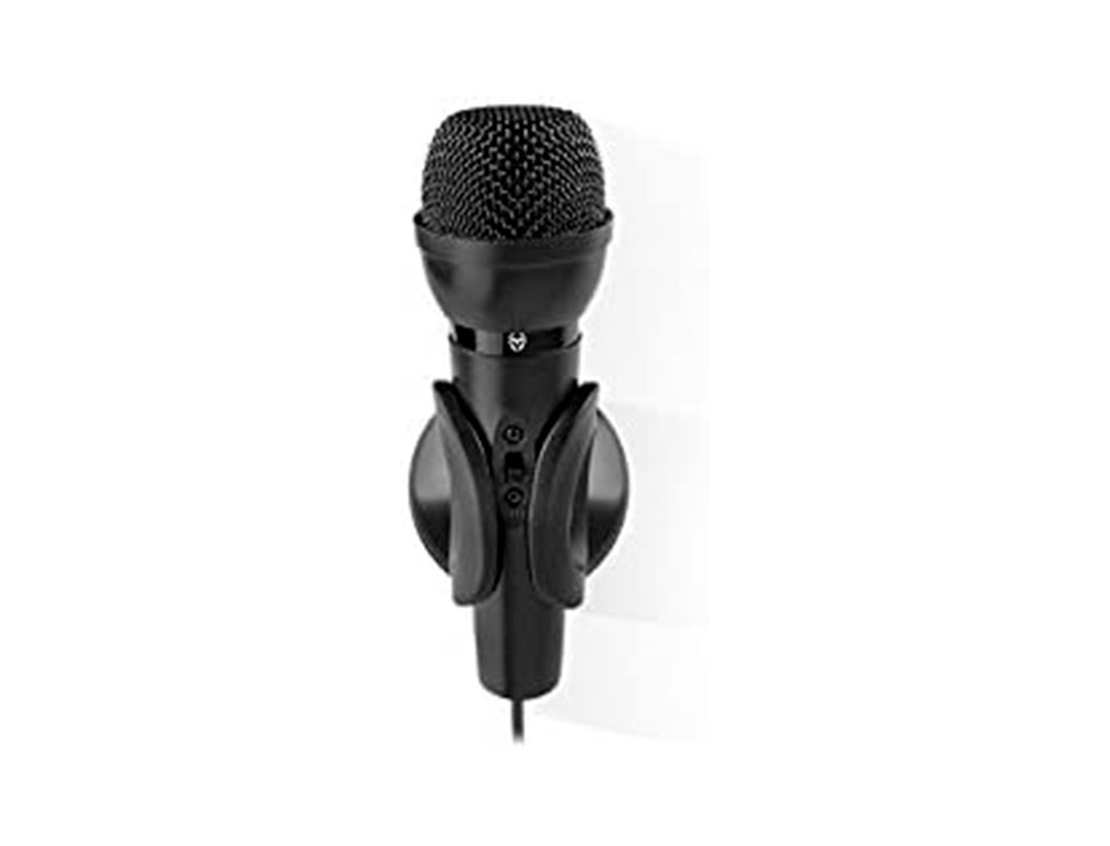 MICROFONE KROM KYP MINI GAMING COM BASE AJUSTAVEL CONECTOR JACK 3,5 MM