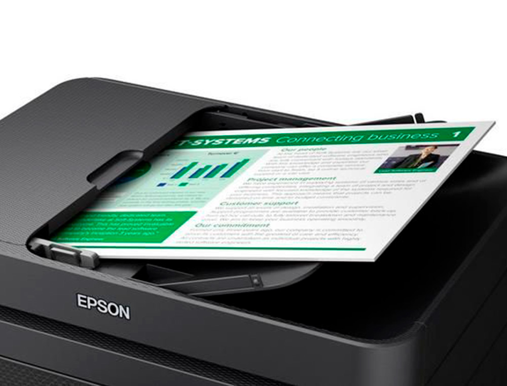 MULTIFUNCOES EPSON WORK FORCE WF-2930DWF WIFI TINTA 10 PPM BANDEJA 100 FOLHAS SCANNER COPIADORA