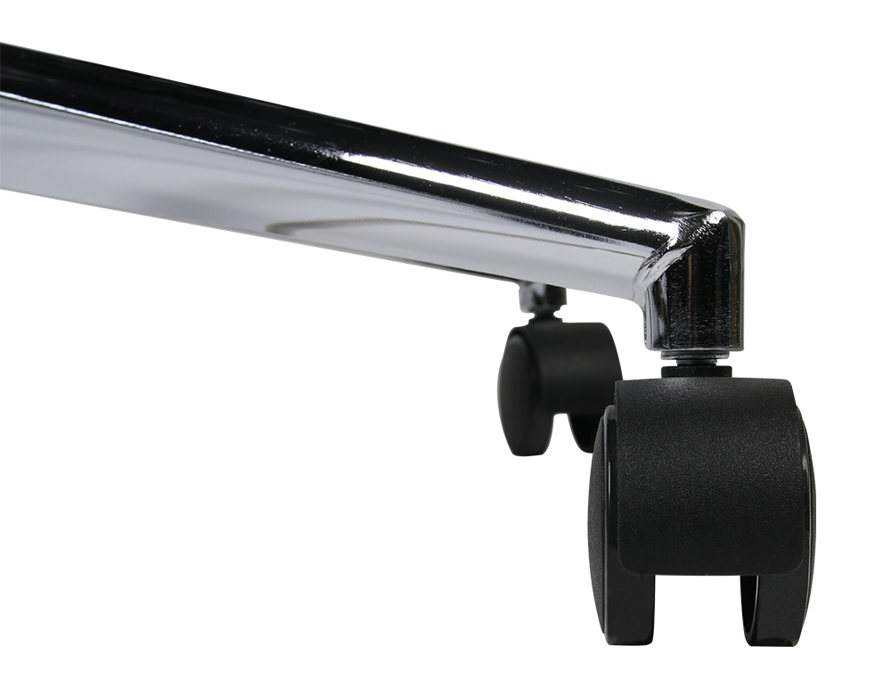 CADEIRA GIRATORIA Q-CONNECT ANDROMEDA ENCOSTO MEDIO DE IMITACAO PELE REGULAVEL EM ALTURA 980+100X630X625 MM COR PRETO