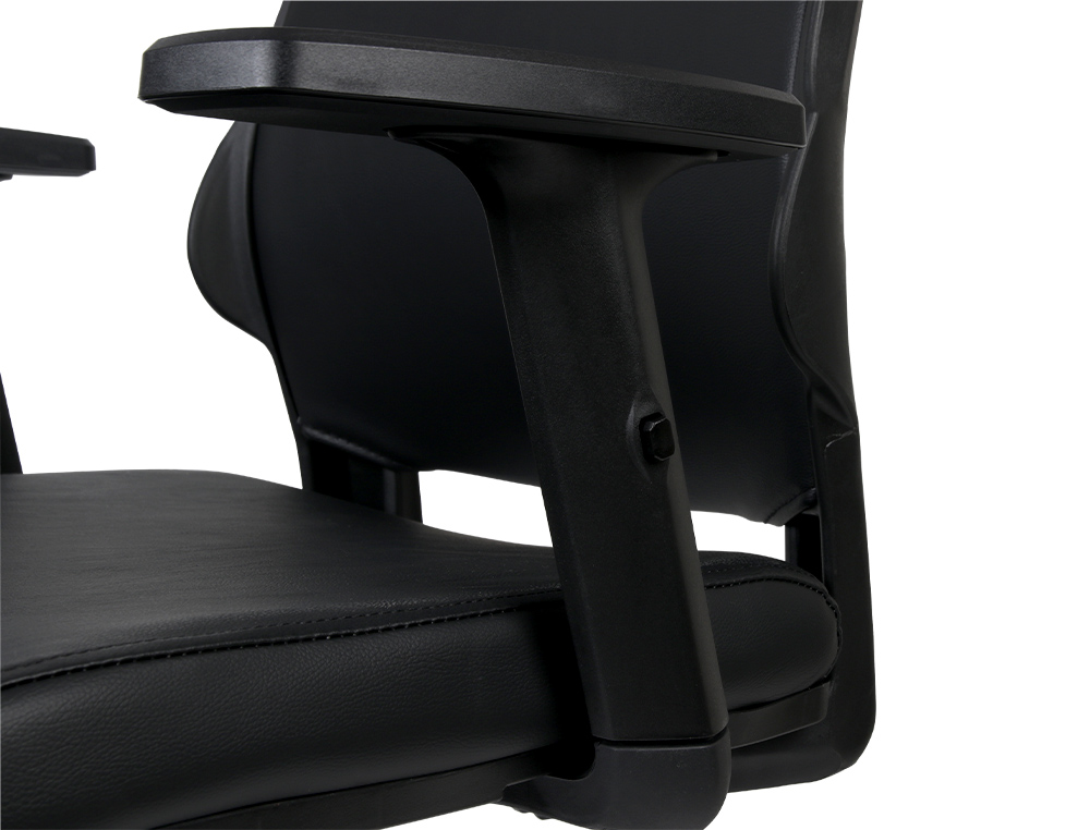 CADEIRA GIRATORIA Q-CONNECT ANDROMEDA ENCOSTO MEDIO DE IMITACAO PELE REGULAVEL EM ALTURA 980+100X630X625 MM COR PRETO