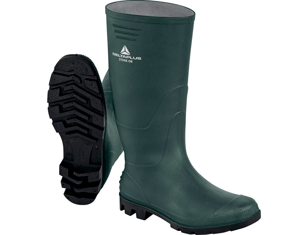 BOTAS DELTAPLUS DE SEGURANCA STONE PVC VERDE SOLA DE PITOES TAMANHO 39