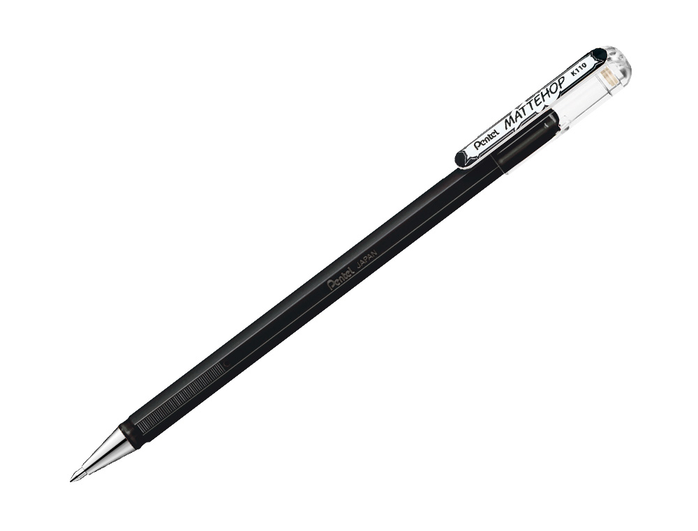 ROLLER GEL PENTEL K110 MATTEHOP COR PRETO PONTA DE 1 MM