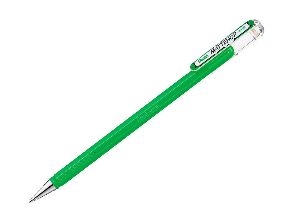 ROLLER GEL PENTEL K110 MATTEHOP COR VERDE PONTA DE 1 MM